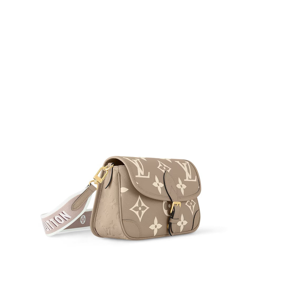 Louis Vuitton Diane Monogram Empreinte Leather Tourterelle Creme