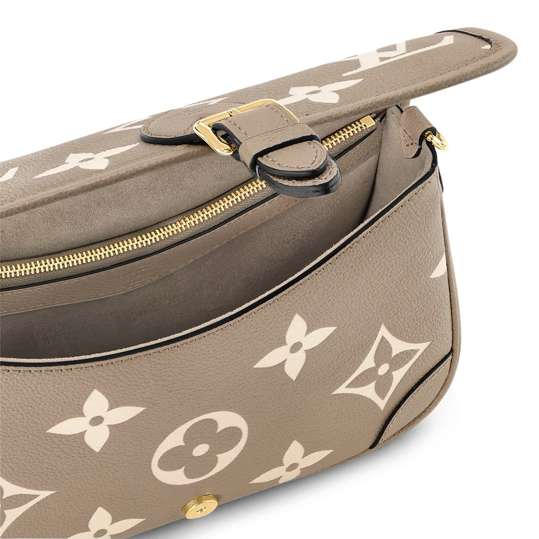 Louis Vuitton Diane Monogram Empreinte Leather Tourterelle Creme