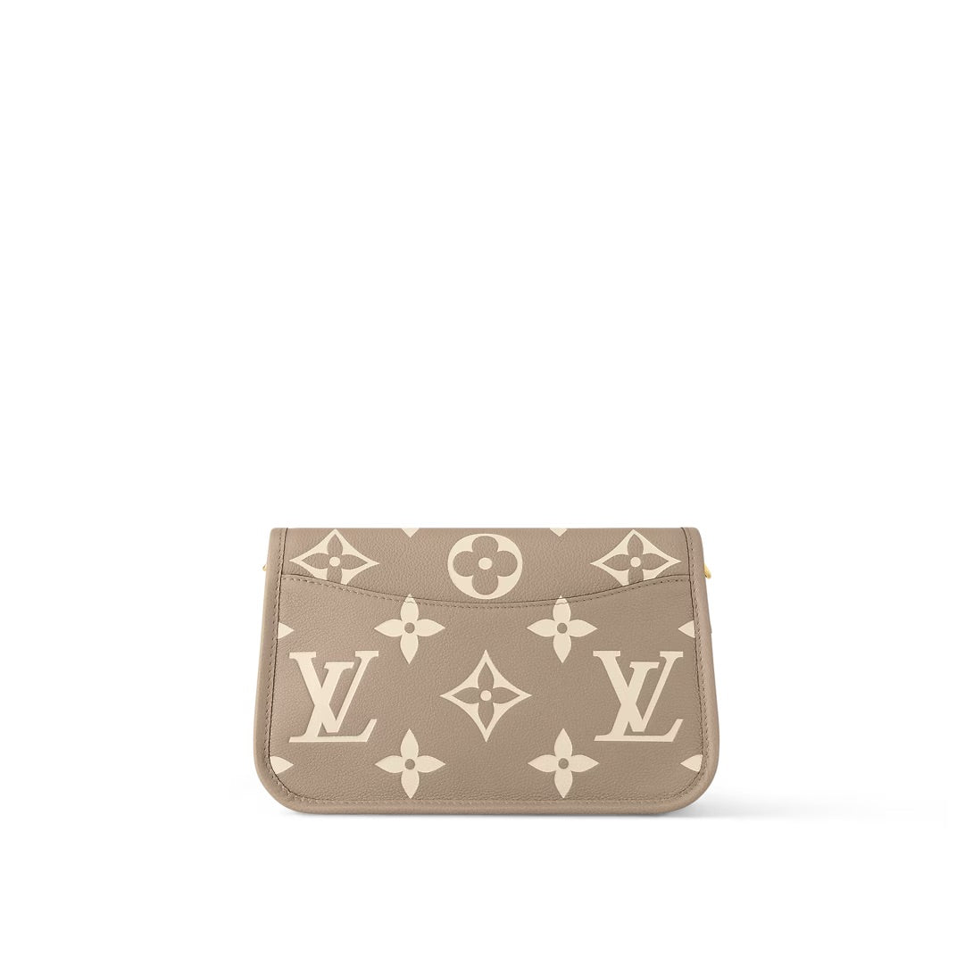 Louis Vuitton Diane Monogram Empreinte Leather Tourterelle Creme