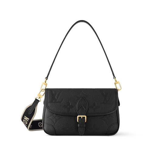 Louis Vuittone Diane Monogram Empreinte black leather