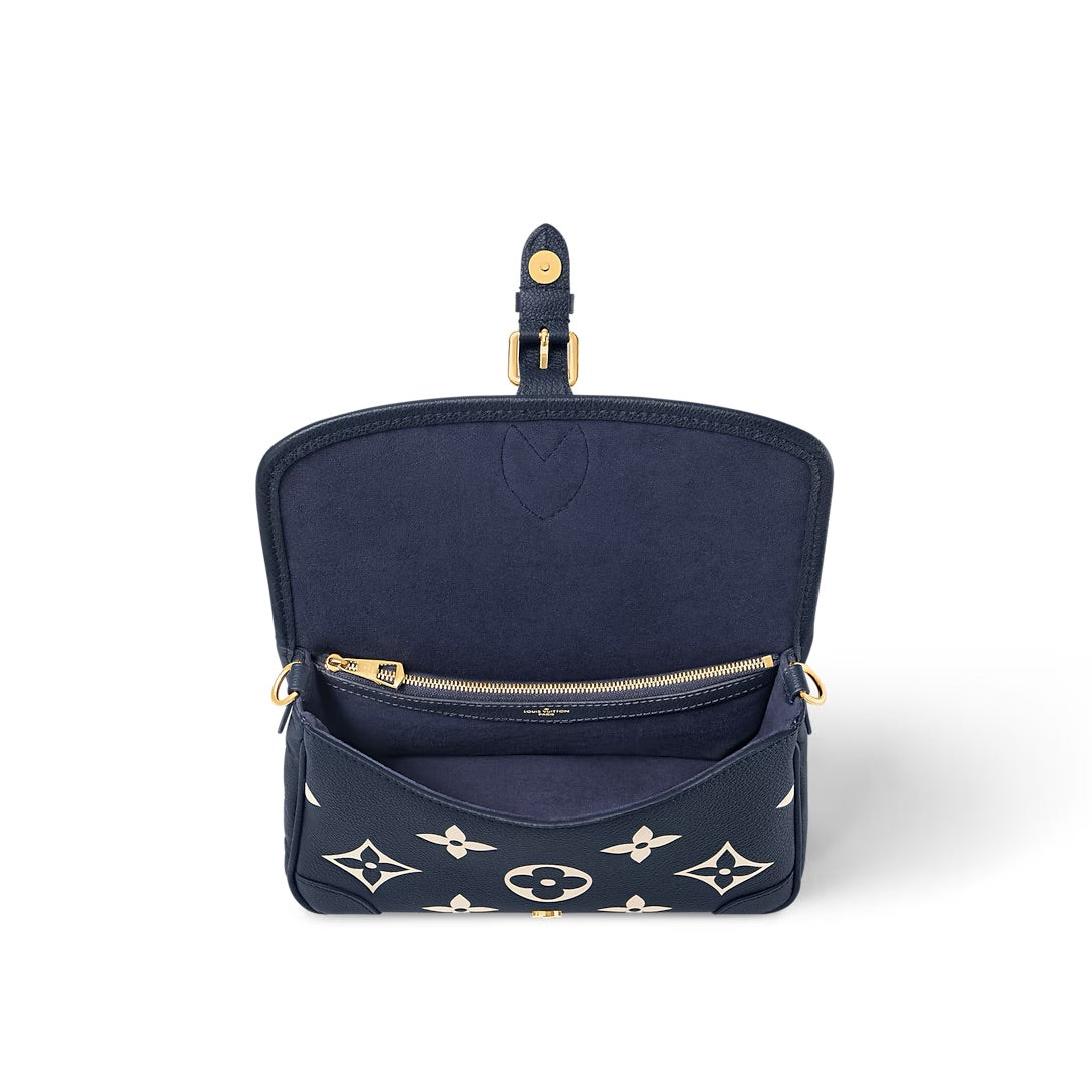 Louis Vuitton Diane Monogram Empreinte Leather Navy / Creme