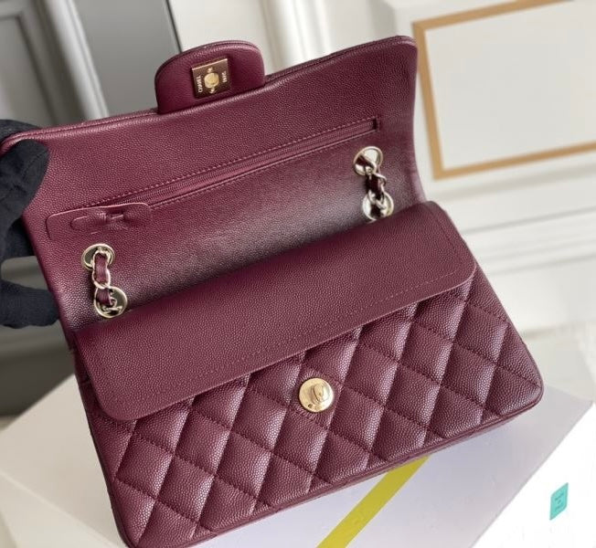 CHANEL TIMELESS CLASSIC DOUBLE FLAP BORDEAUX