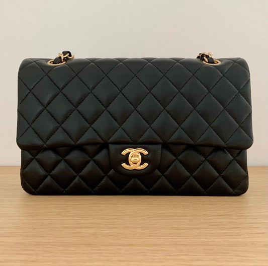 CHANEL TIMELESS CLASSIC DOUBLE FLAP CAVIAAR LEDER