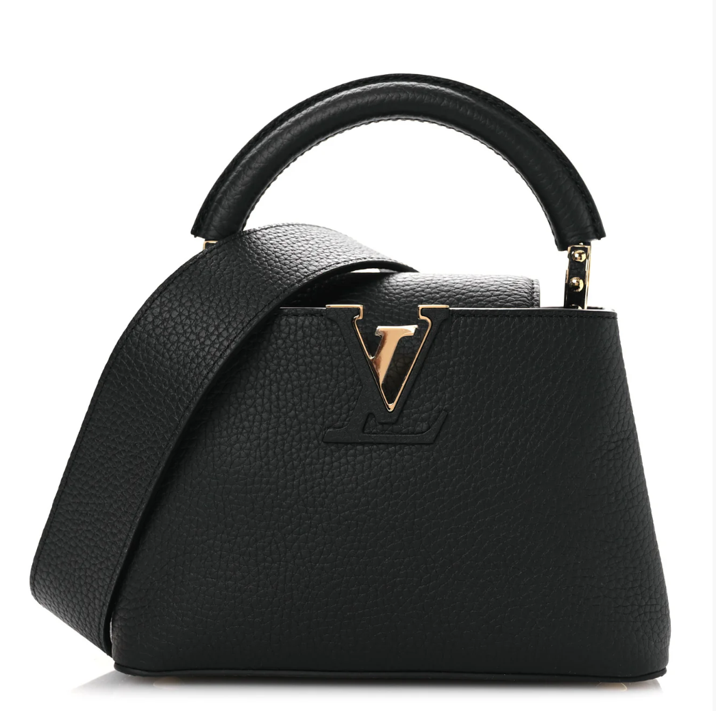 Louis Vuitton Mini Capucines Black Taurillon – PRELOOV
