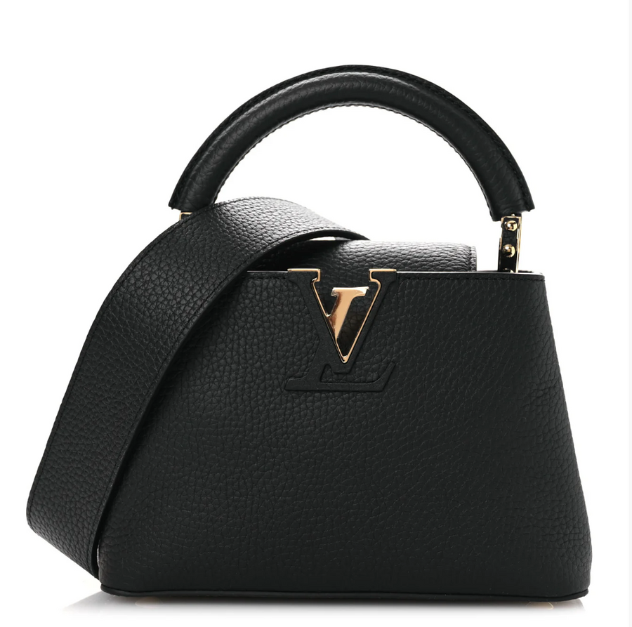 Louis Vuitton Mini Capucines Black Taurillon – PRELOOV