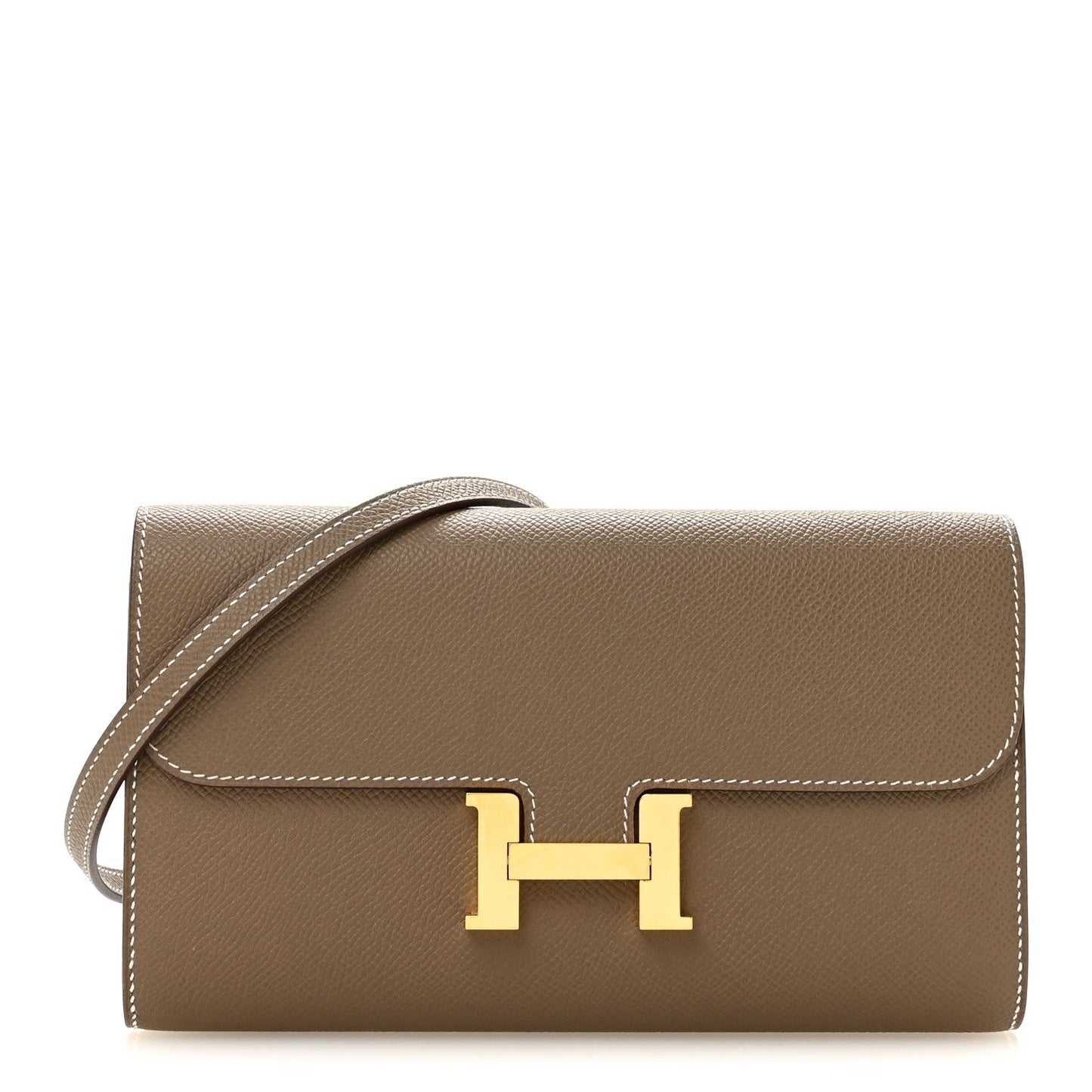 Hermès Epsom Constance Long To Go Wallet Etoupe
