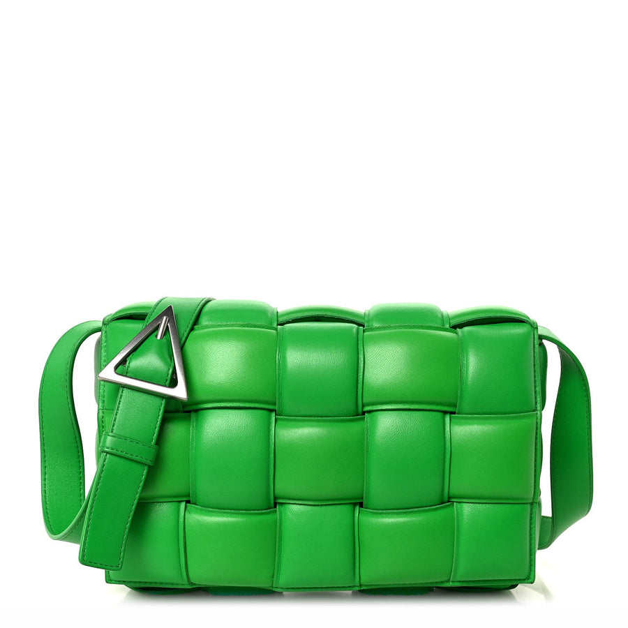 Bottega Veneta Nappa Maxi Intreccio Padded Cassette Crossbody Bag Parakeet 2026 PRELOOV