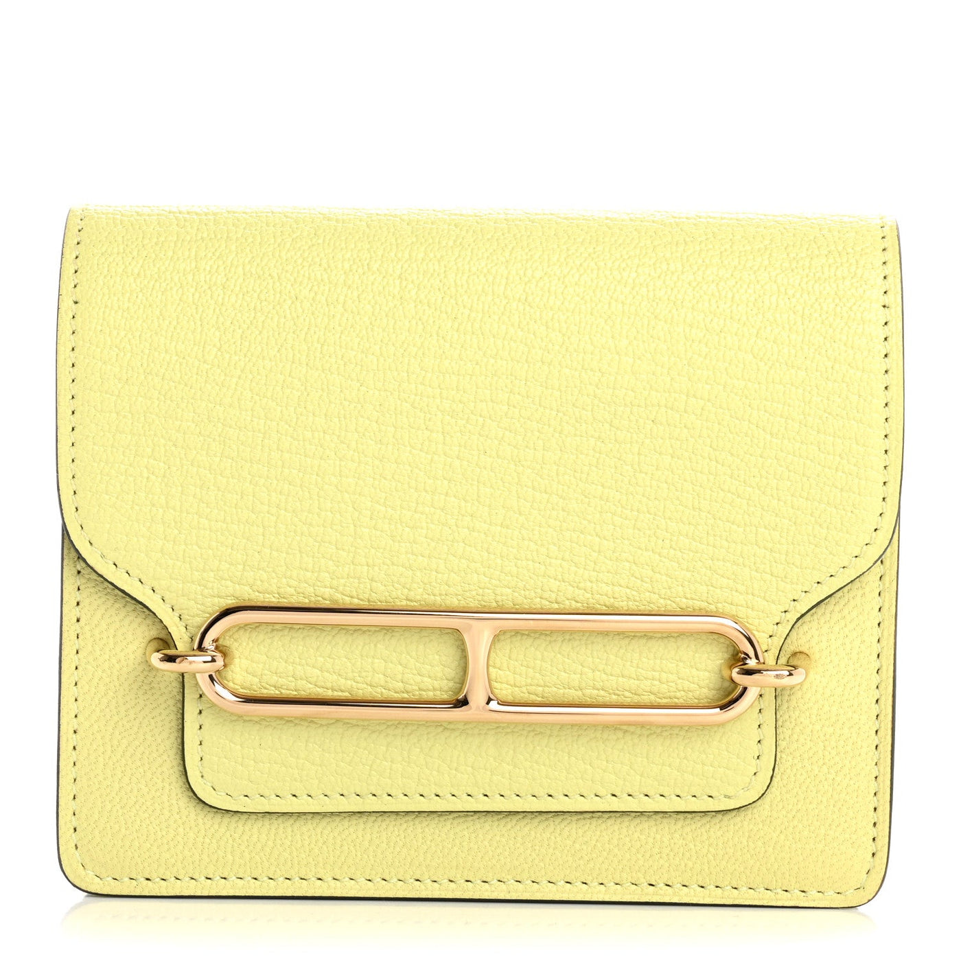Hermès Chevre Mysore Roulis Slim Wallet Jaune Bourgeon 2026 PRELOOV