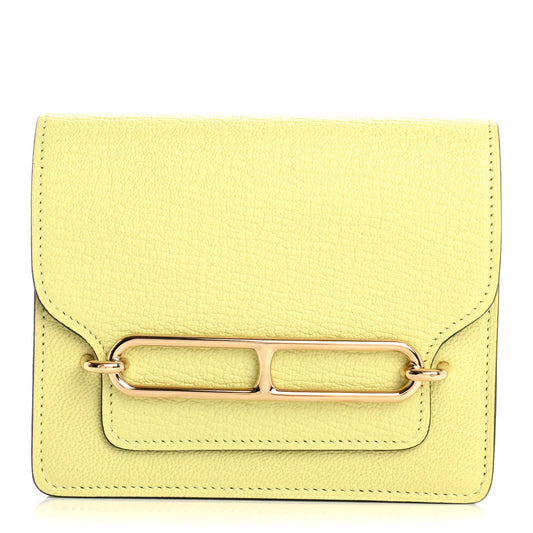Hermès Roulis Slim Wallet Bourgeon Chèvre, Mysore - PRELOOV