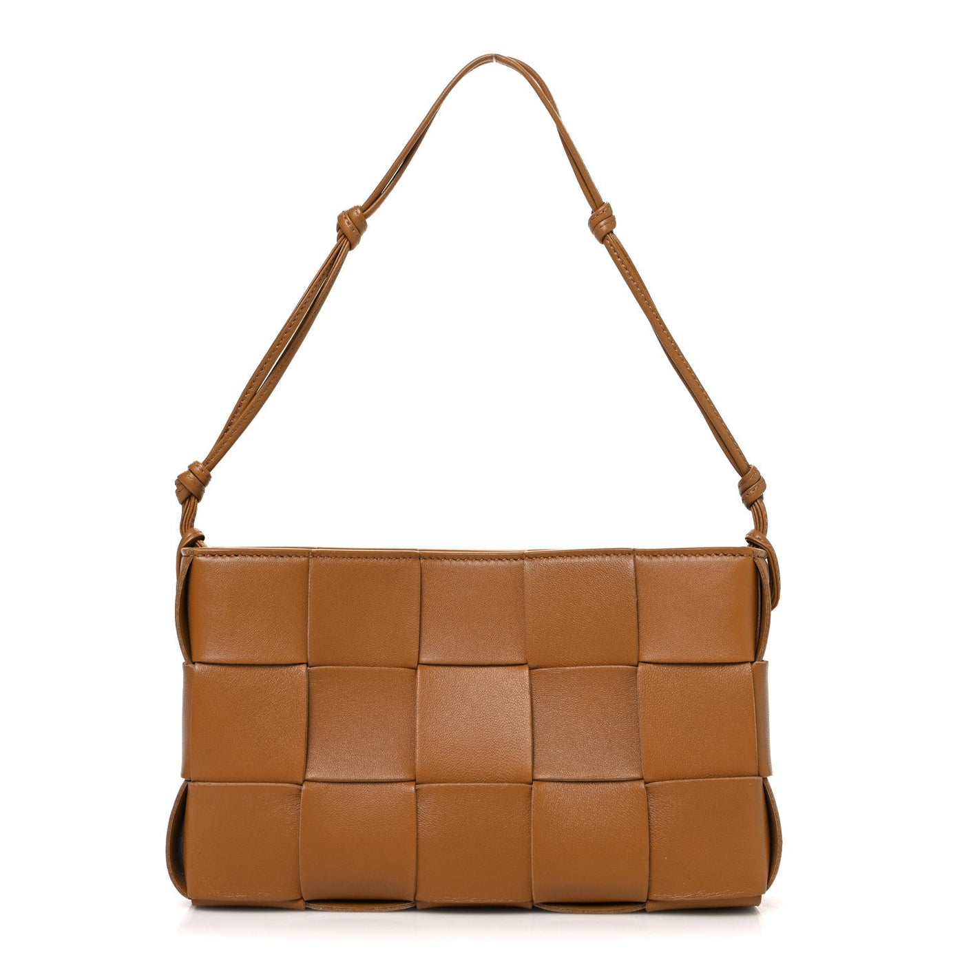 Bottega Veneta Calfskin Maxi Intrecciato Cassette Pouch On Strap Camel 2026 PRELOOV