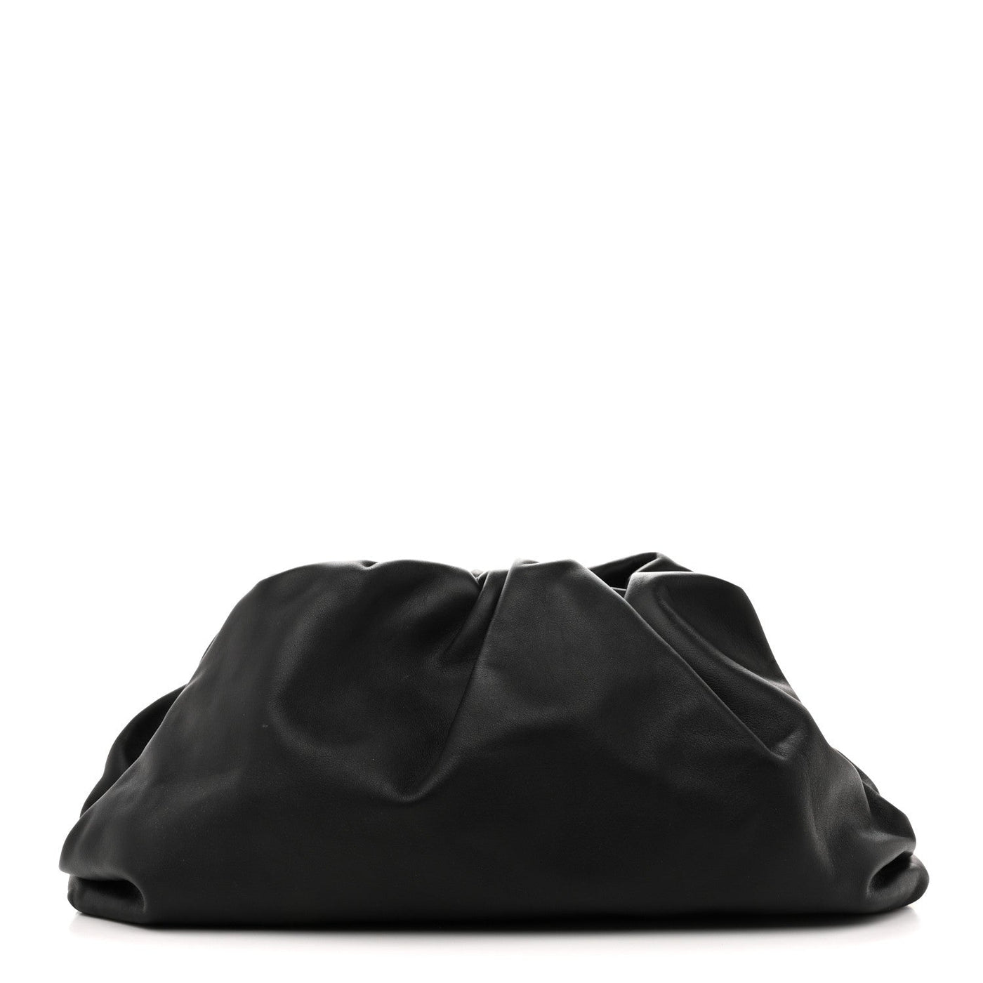 Bottega Veneta Smooth Butter Calf The Pouch Oversized Clutch Black 2026 PRELOOV