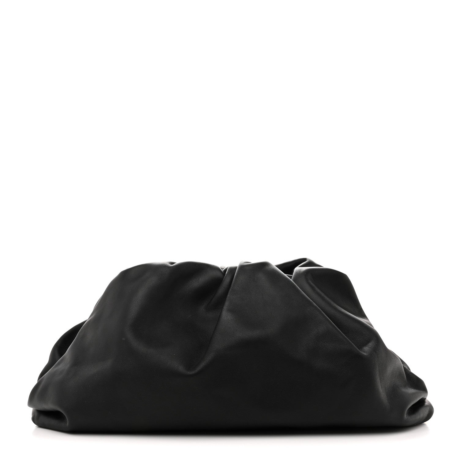 Bottega Veneta Smooth Butter Calf The Pouch Oversized Clutch Black 2026 PRELOOV foto 1