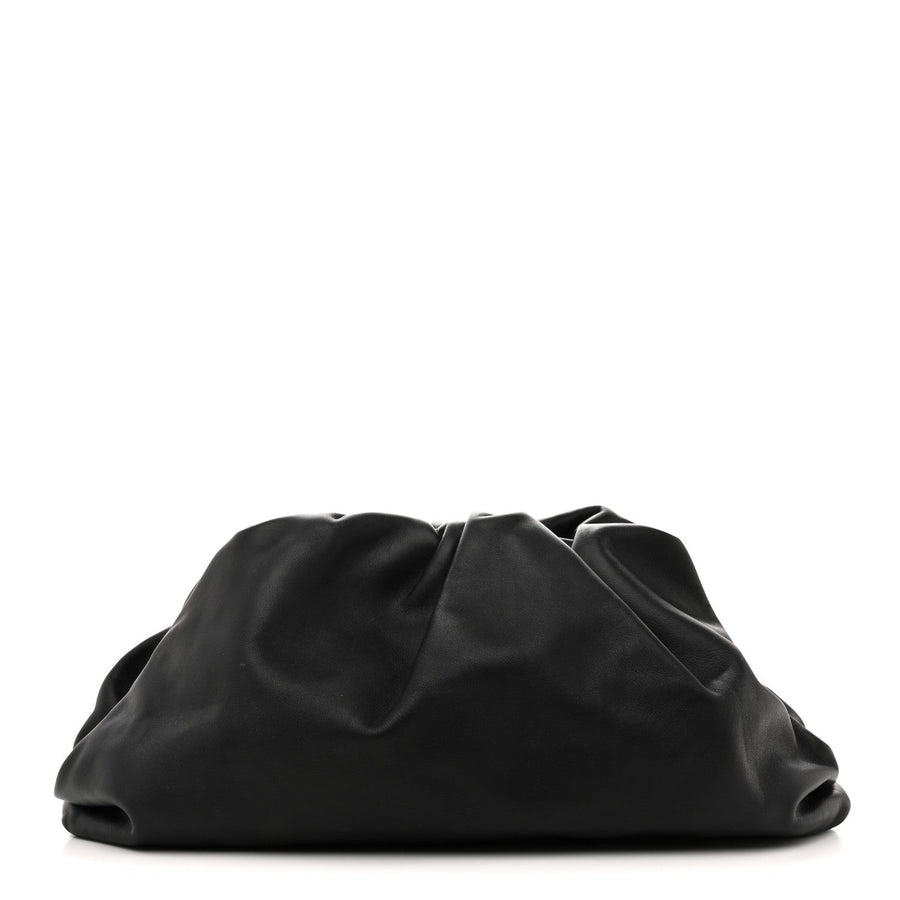 Bottega Veneta Smooth Butter Calf The Pouch Oversized Clutch Black 2026 PRELOOV