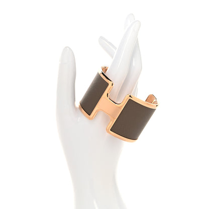 Hermes Olympe Cuff Bracelet Etoupe Epsom image 2