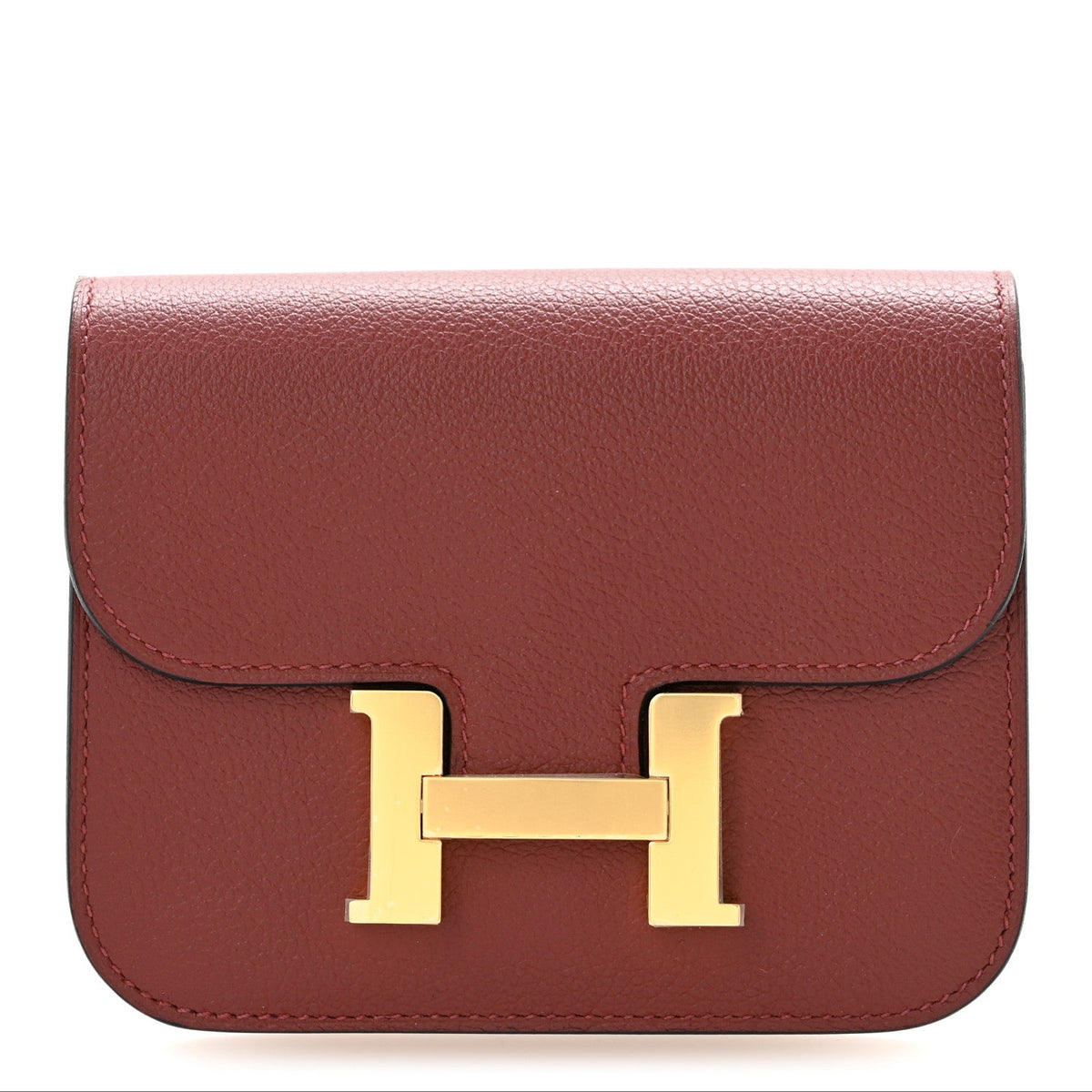 Hermès Constance Slim Wallet Rouge H Evercolor - PRELOOV