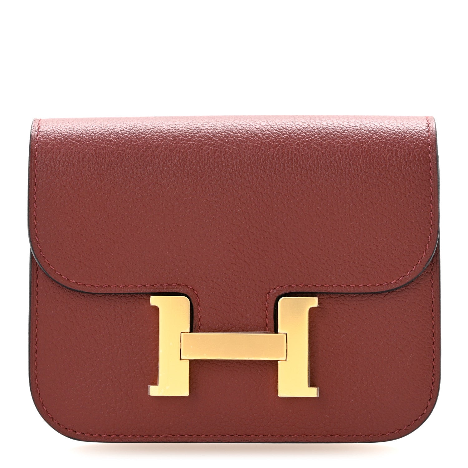 Hermès Constance Slim Wallet Rouge H Evercolor - PRELOOV