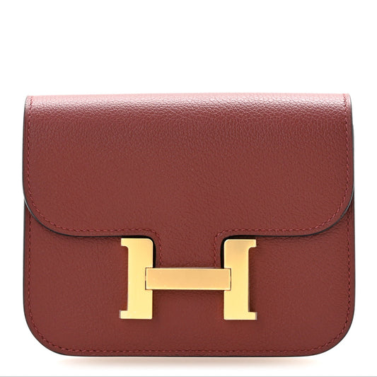 Hermès Constance Slim Wallet Rouge H Evercolor - PRELOOV