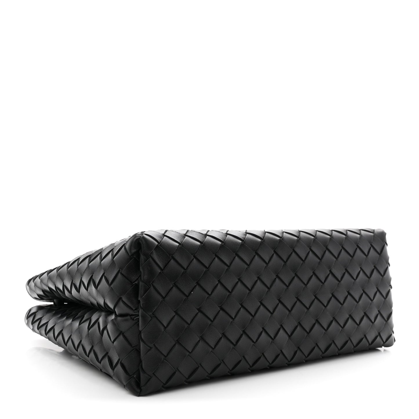 Bottega Veneta Medium Andiamo Shoulder Bag Black Nappa Intrecciato Gold Knot – PRELOOV