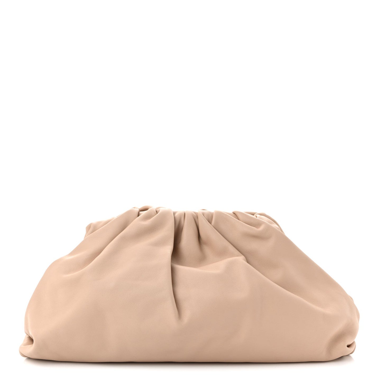 Bottega Veneta Smooth Butter Calf The Pouch Oversized Clutch Nude 2026 PRELOOV foto 1
