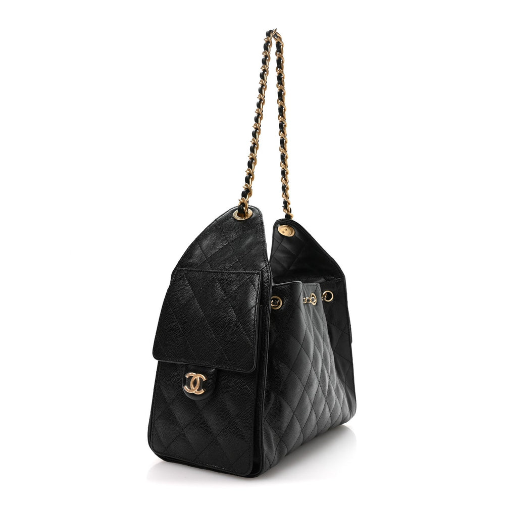 Chanel Caviar Quilted Small Chanel 25 Handbag Black 2026 – PRELOOV