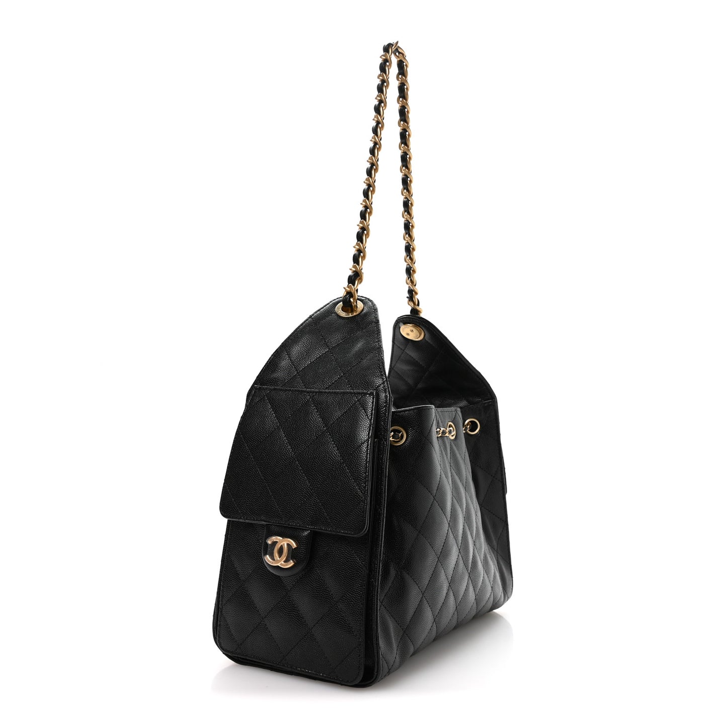 Chanel Caviar Quilted Small Chanel 25 Handbag Black 2026 – PRELOOV