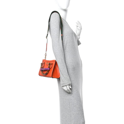 Gucci Mini Diana Tote Bag Deep Orange Spicy Cyclamin Textured Dollar Calfskin image 2