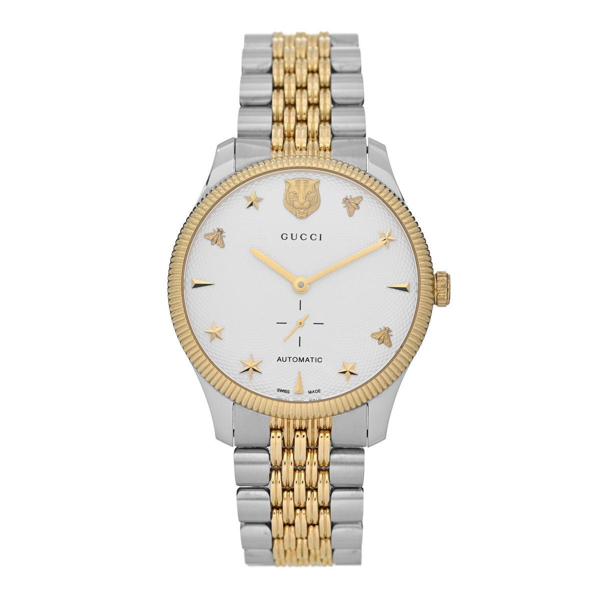 Gucci G-Timeless 40mm Two Tone Charm Automatic Watch image 1