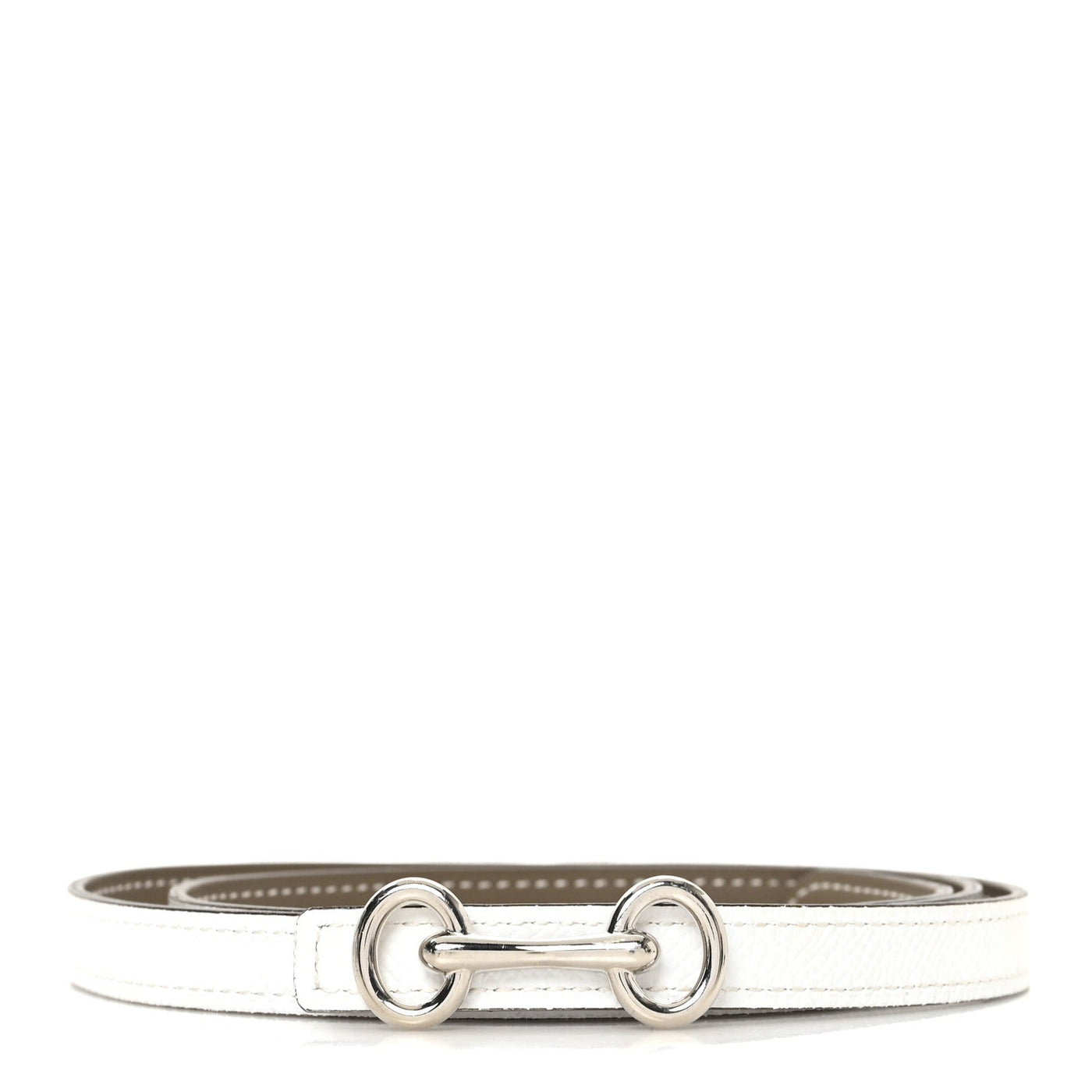 Hermes Heritage Belt Etoupe White Epsom Swift 85 – PRELOOV