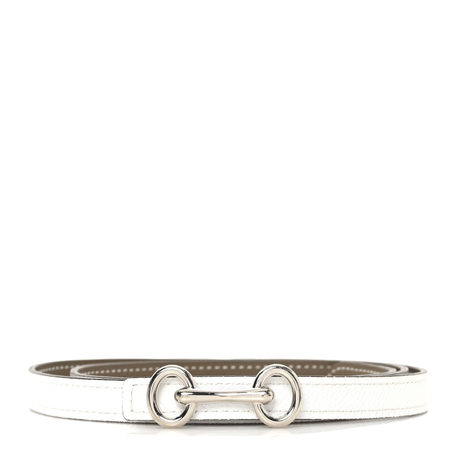 Hermes Heritage Belt Etoupe White Epsom Swift 85 image 1