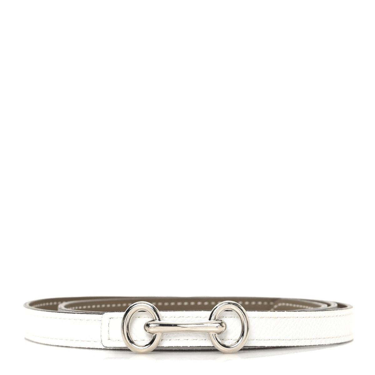 Hermes Heritage Belt Etoupe White Epsom Swift 85 image 1