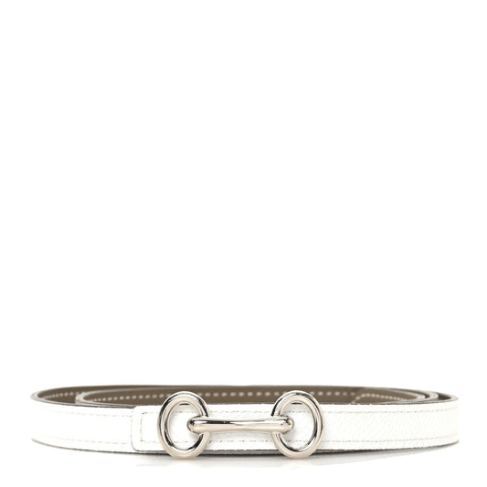 Hermes Heritage Belt Etoupe White Epsom Swift 85 image 1