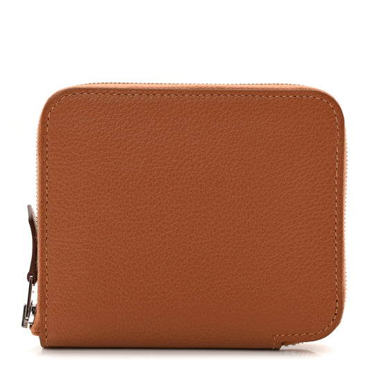 Hermès Compact Wallet Gold Evercolor, Barenia, Silk - PRELOOV