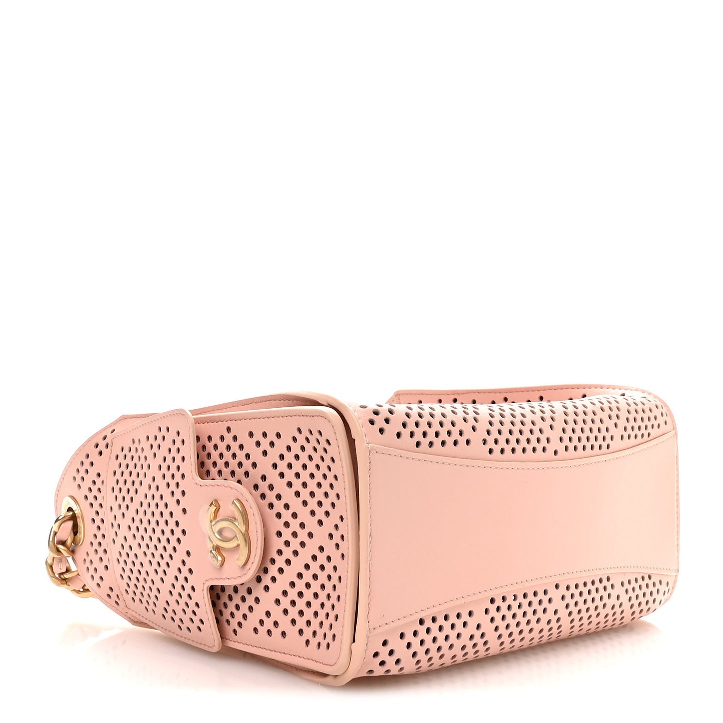 Chanel Perforated Calfskin Quilted Mini Chanel 25 Handbag Light Pink 2026 – PRELOOV