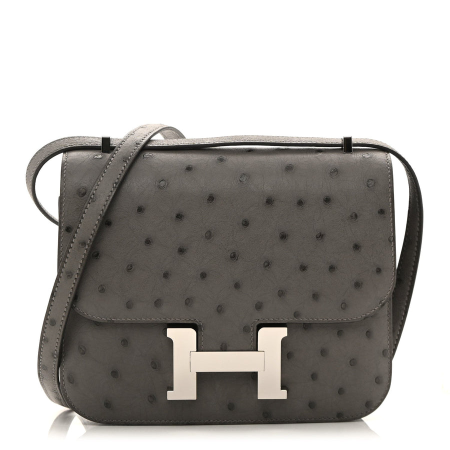 Hermès Ostrich Constance 18 Gris Meyer | PRELOOV