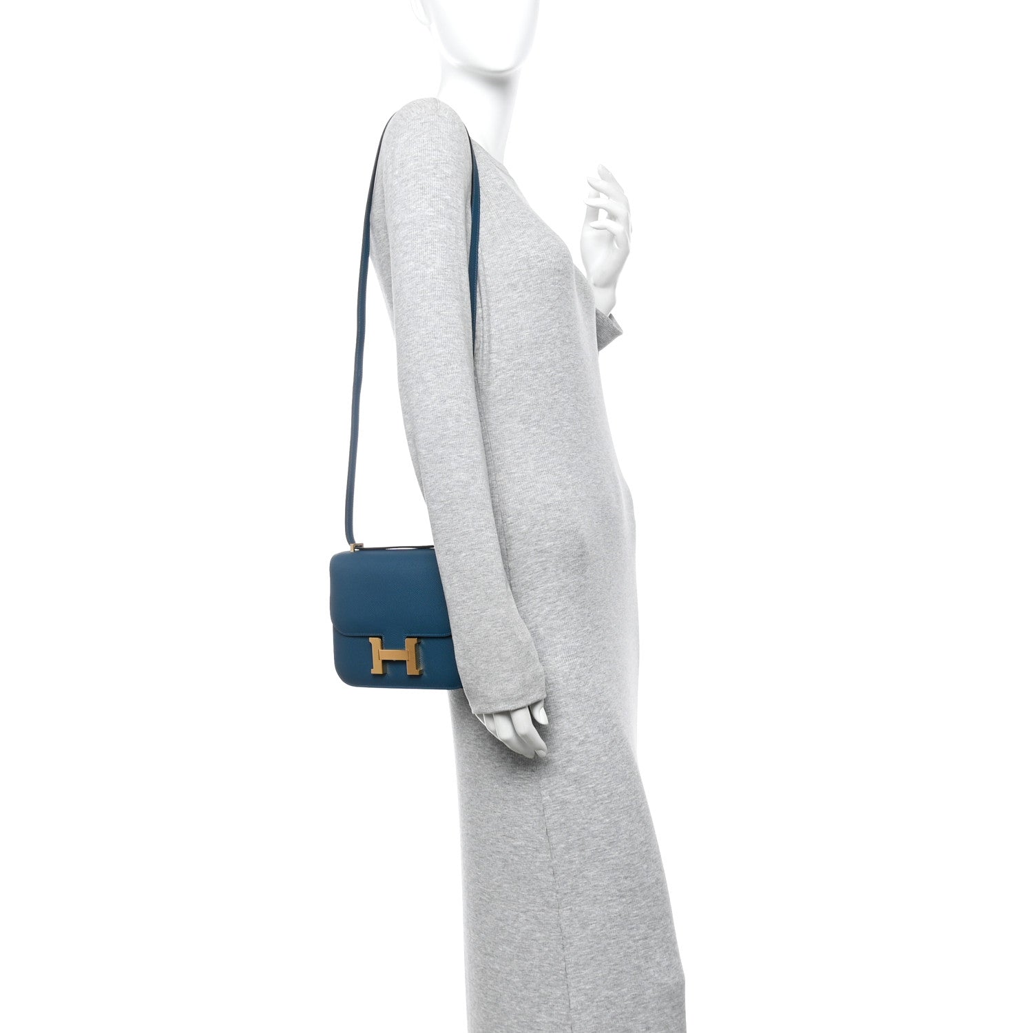 Hermès Epsom Constance 18 Deep Blue foto 2