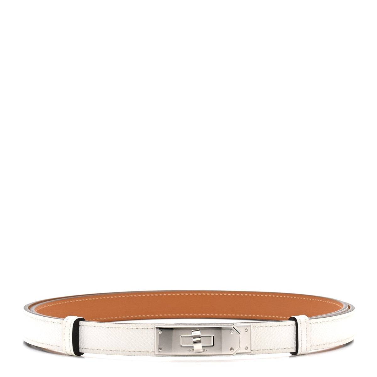 Hermes Kelly Belt White Epsom image 1