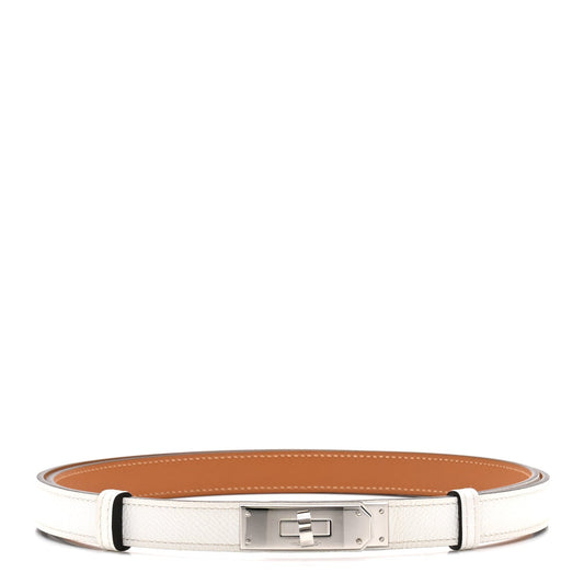 Hermes Kelly Belt White Epsom image 1