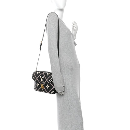 Louis Vuitton Pochette Metis Broderies Black Empreinte Monogram Giant image 2