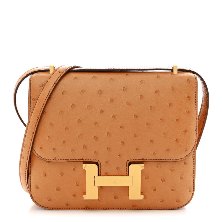 Hermès Ostrich Constance 18 Safran | PRELOOV