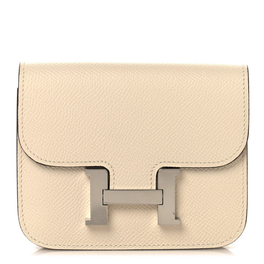 Hermès Constance Slim Wallet Nata Epsom - PRELOOV
