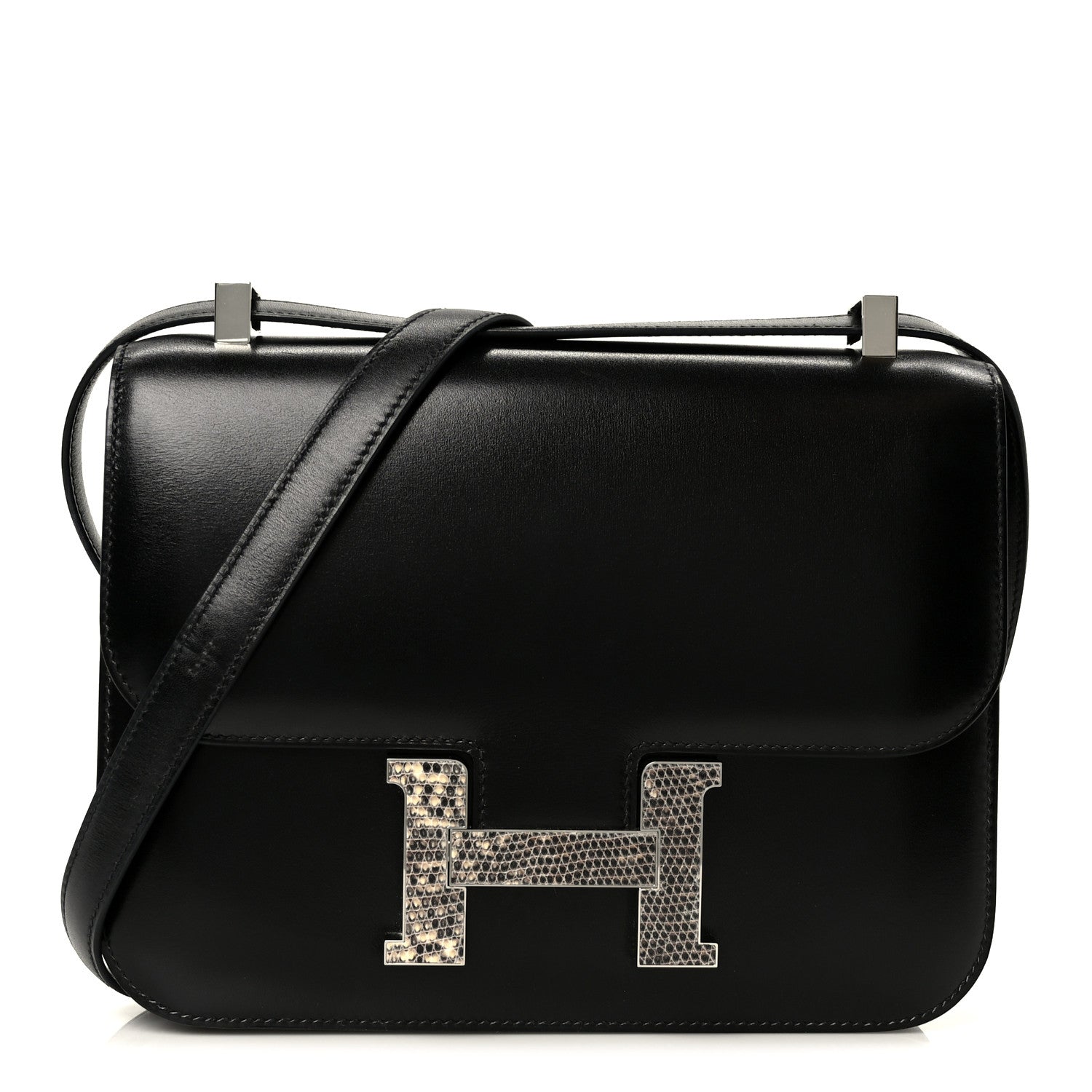 Hermès Box Lizard Constance 1-24 Black Ombre