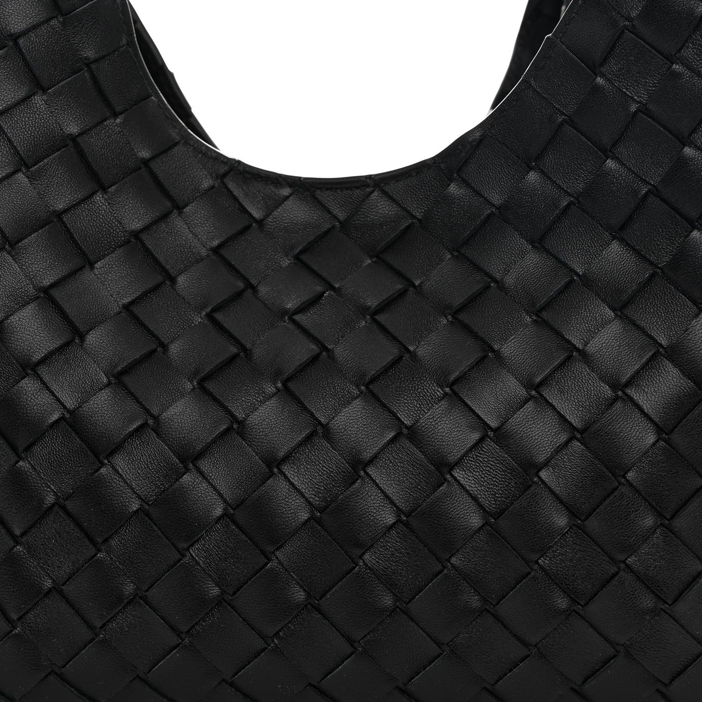 Bottega Veneta Small Campana Shoulder Bag Black Nappa Intrecciato – PRELOOV