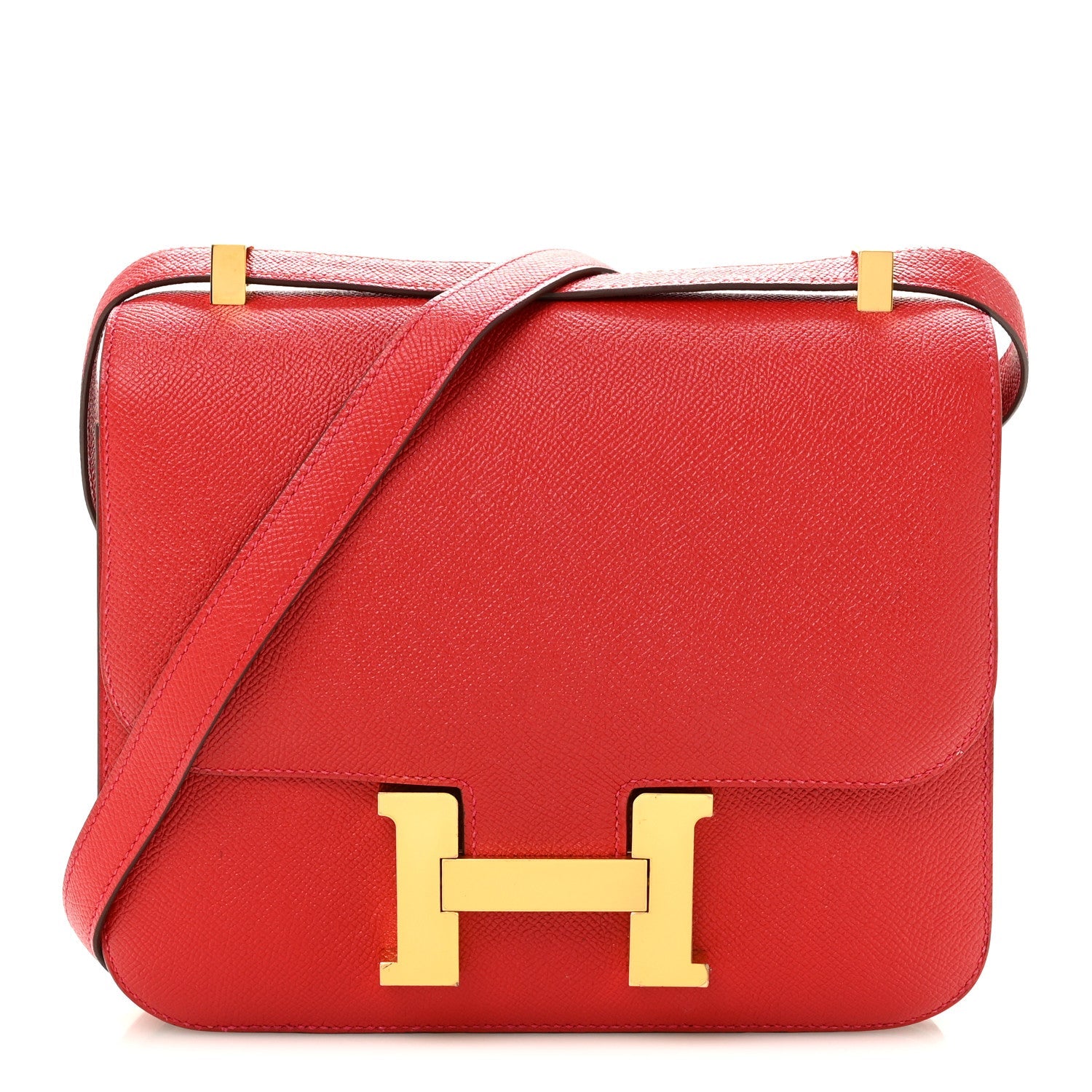 Hermès Epsom Constance 24 Rouge Casaque