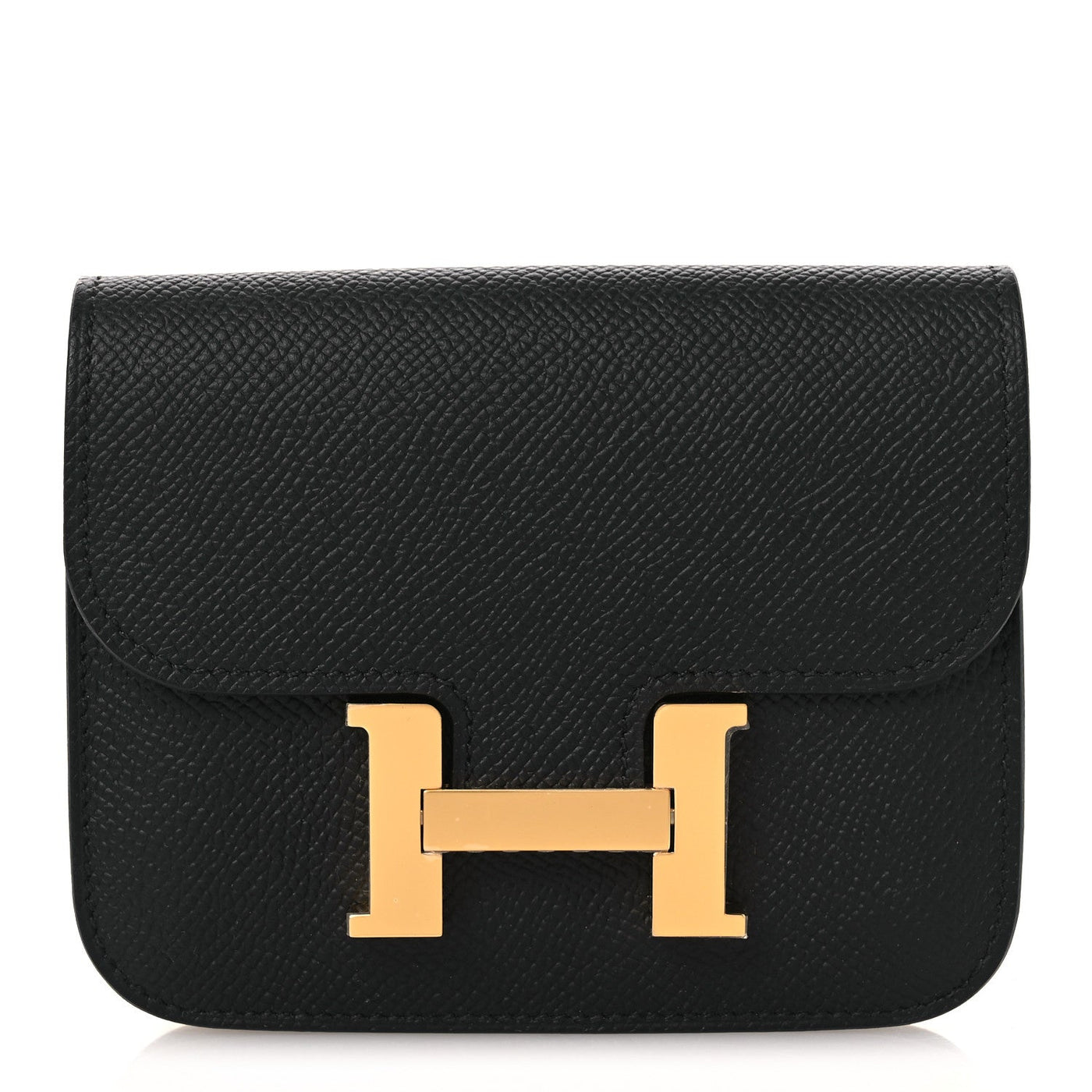 Hermès Epsom Constance Slim Wallet Black 2026 PRELOOV