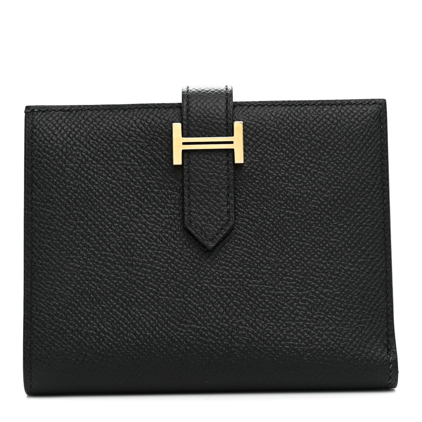 Hermès Epsom Bearn Compact Wallet Black 2026 PRELOOV