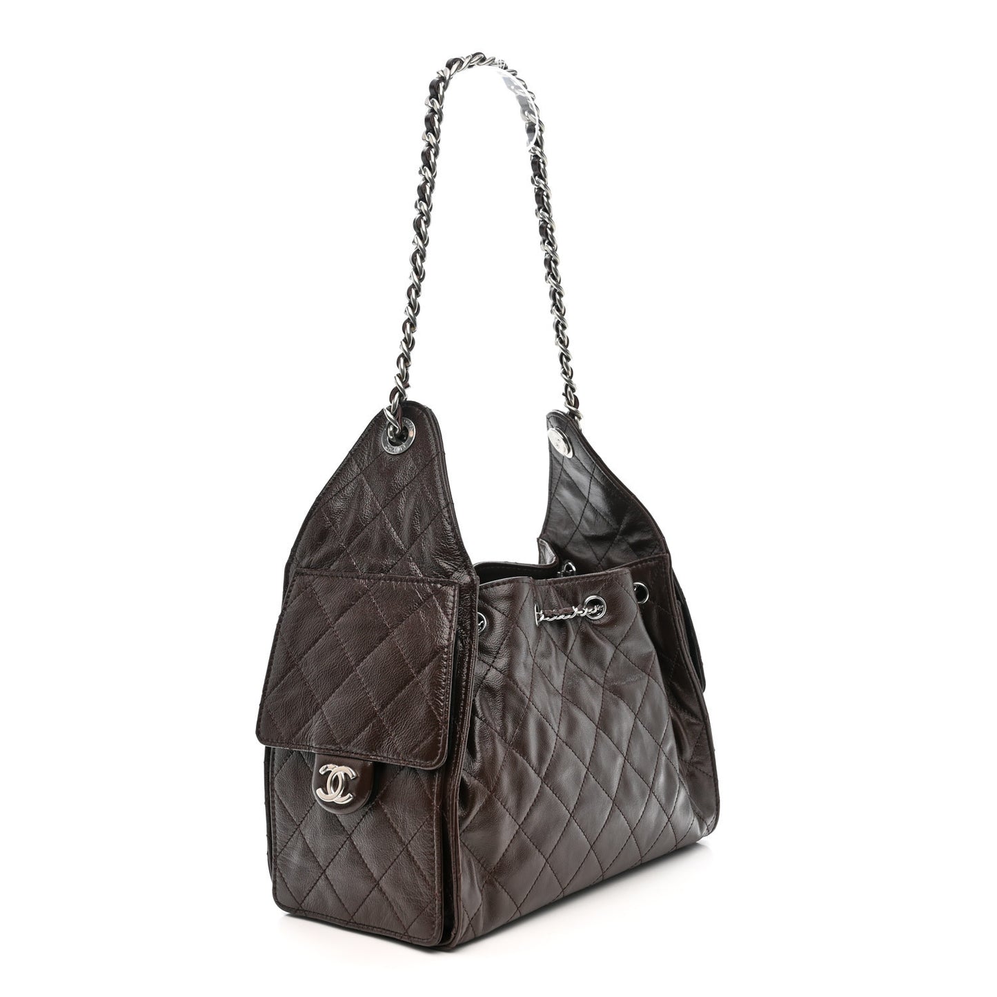 Chanel Caviar Quilted Small Chanel 25 Handbag Dark Brown 2026 – PRELOOV