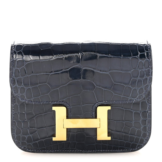 Hermès Constance Slim Wallet Abysse Alligator - PRELOOV