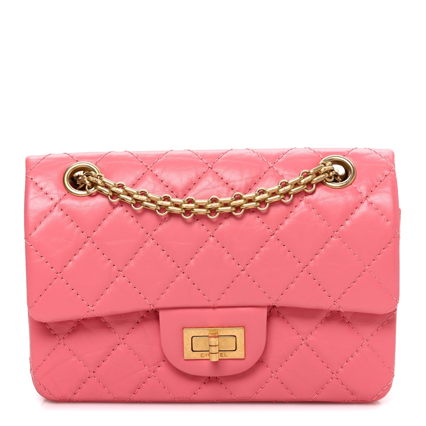 Chanel 2.55 Reissue Mini Flap Bag Pink Aged Calfskin Quilted 2026 image 1 – PRELOOV