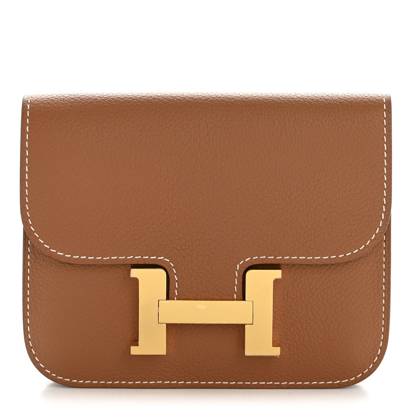 Hermès Constance Slim Wallet Gold Evercolor - PRELOOV