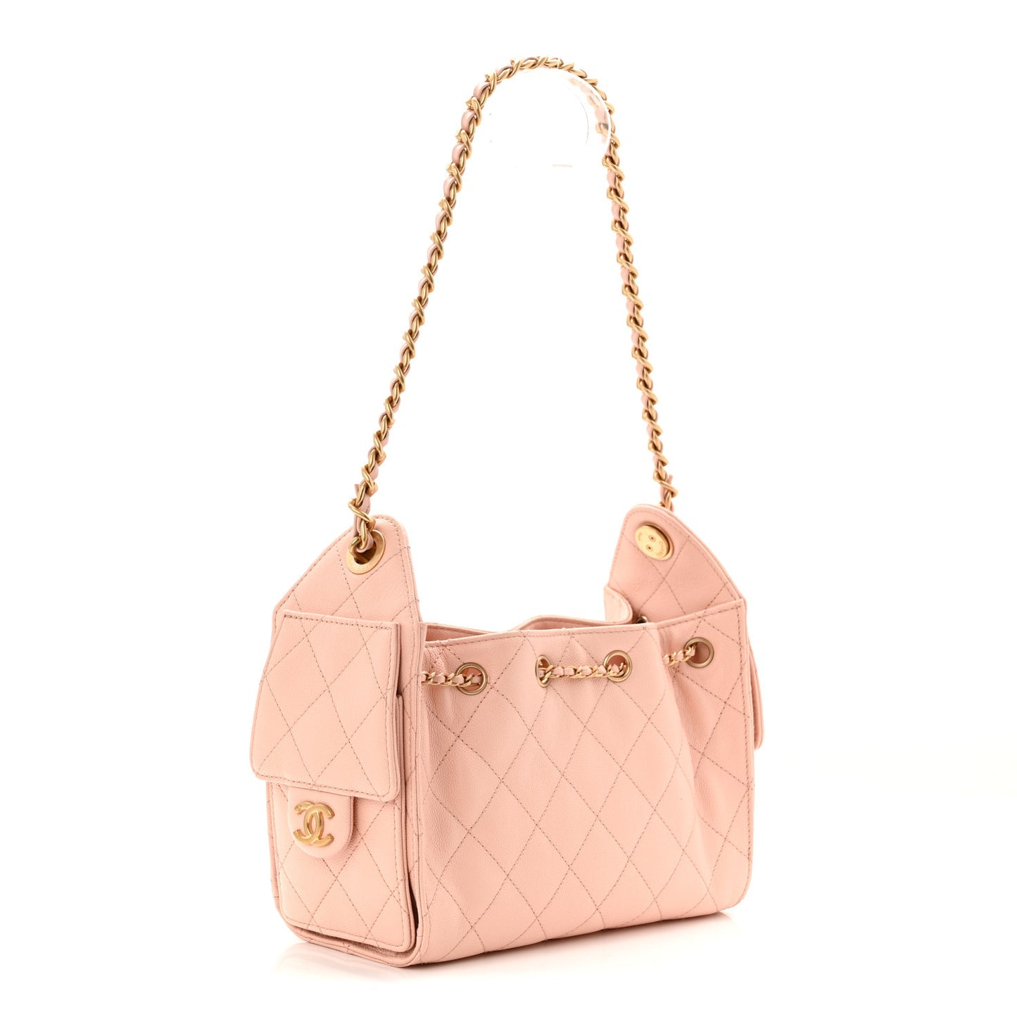 Chanel Caviar Quilted Mini Chanel 25 Handbag Light Pink 2026 – PRELOOV